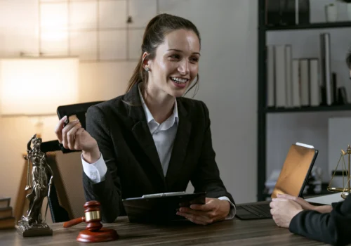 consultation female lawyers and professional business