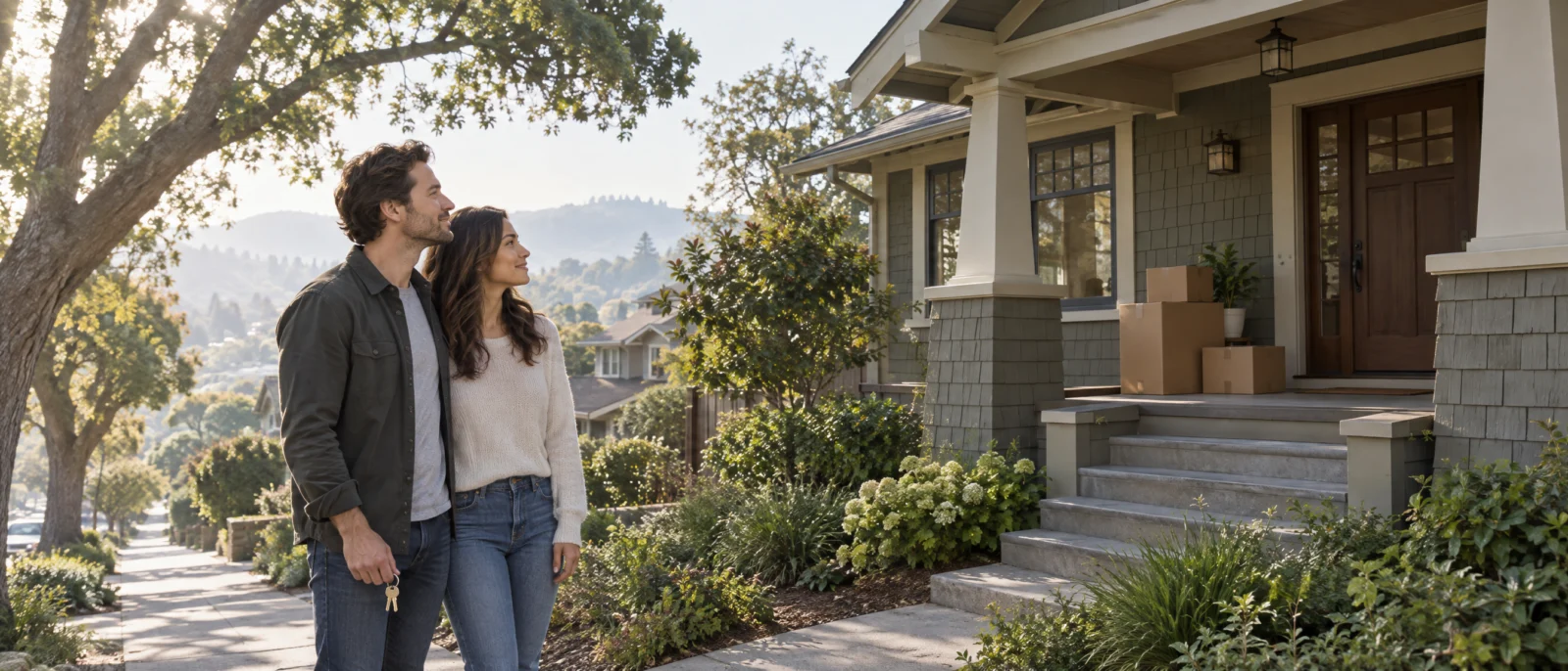 Unmarried couple with keys to a Peninsula home bought during cohabitation before marriage in California | WGS Law Firm | California Family Law Unmarried couple with keys to a Peninsula home bought during cohabitation before marriage in California